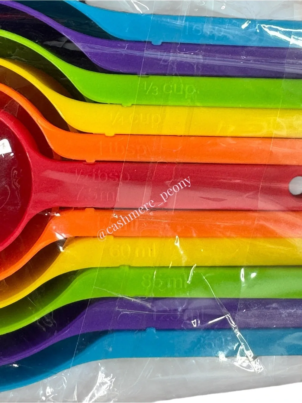 NEW Rainbow Nesting Measuring Cups and Spoons Set - Multicolor